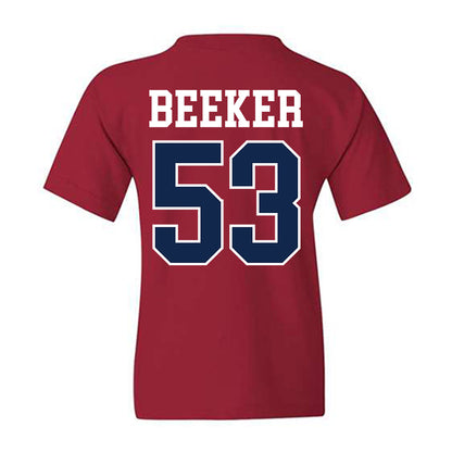 Ole Miss - NCAA Football : Ford Beeker - Fashion Shersey Youth T-Shirt-1