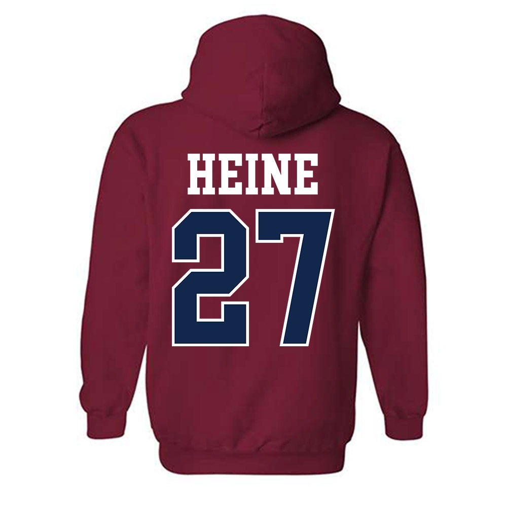 Ole Miss - NCAA Softball : Madi Heine - Fashion Shersey Hooded Sweatshirt-1