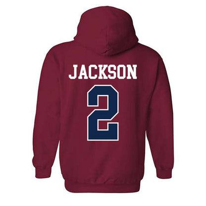 Ole Miss - NCAA Women's Volleyball : Ryea Jackson - Fashion Shersey Hooded Sweatshirt-1