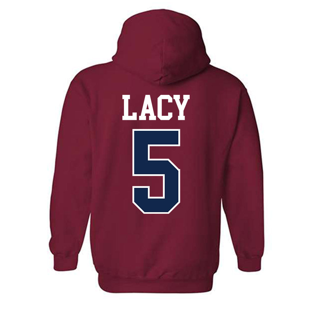 Ole Miss - NCAA Football : Kewan Lacy - Fashion Shersey Hooded Sweatshirt-1