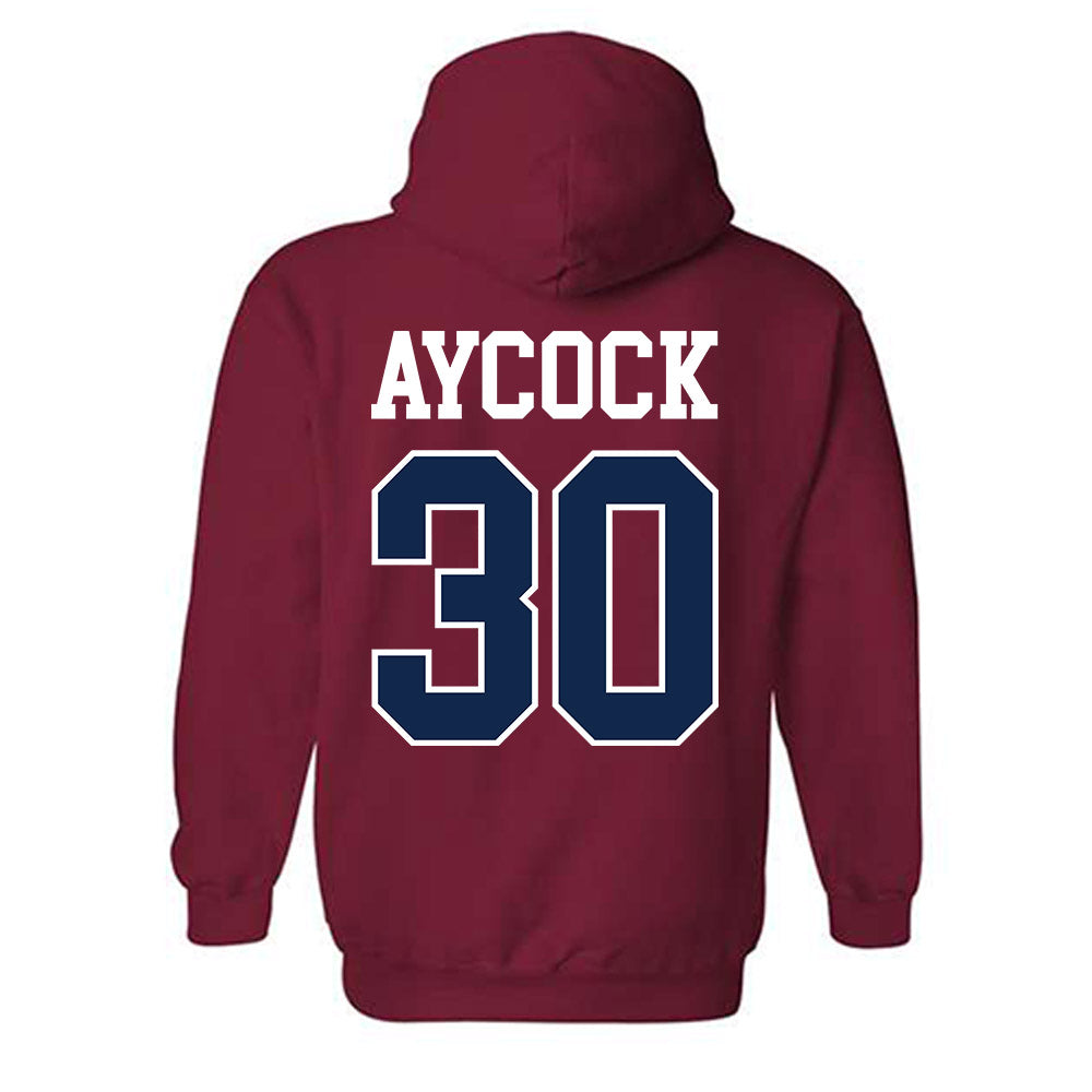 Ole Miss - NCAA Softball : Kyra Aycock - Fashion Shersey Hooded Sweatshirt-1