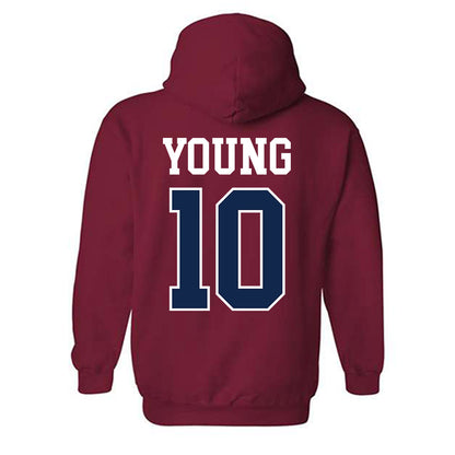 Ole Miss - NCAA Women's Basketball : J'Adore Young - Fashion Shersey Hooded Sweatshirt-1