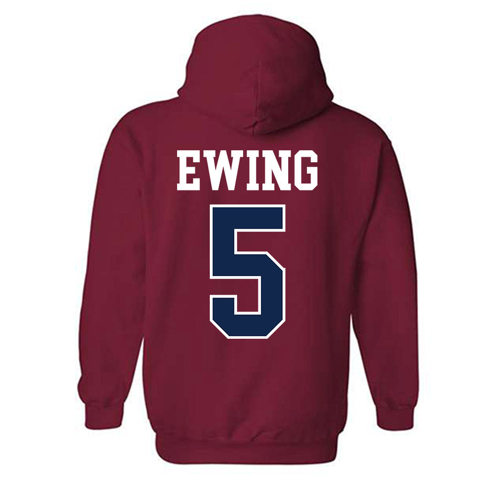 Ole Miss - NCAA Women's Soccer : Evie Ewing - Fashion Shersey Hooded Sweatshirt-1