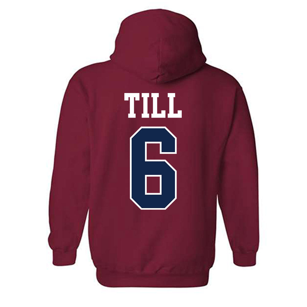 Ole Miss - NCAA Softball : Kaidance Till - Fashion Shersey Hooded Sweatshirt-1
