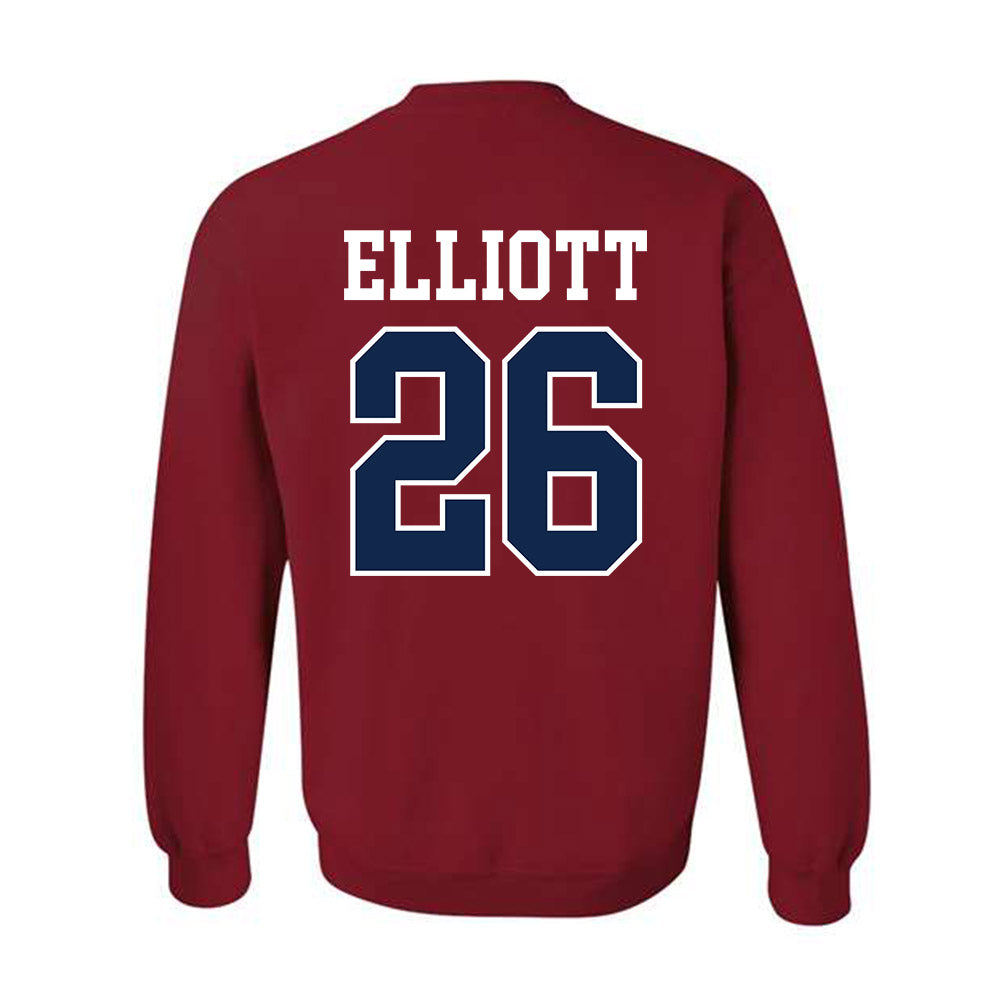 Ole Miss - NCAA Baseball : Hunter Elliott - Fashion Shersey Crewneck Sweatshirt-1