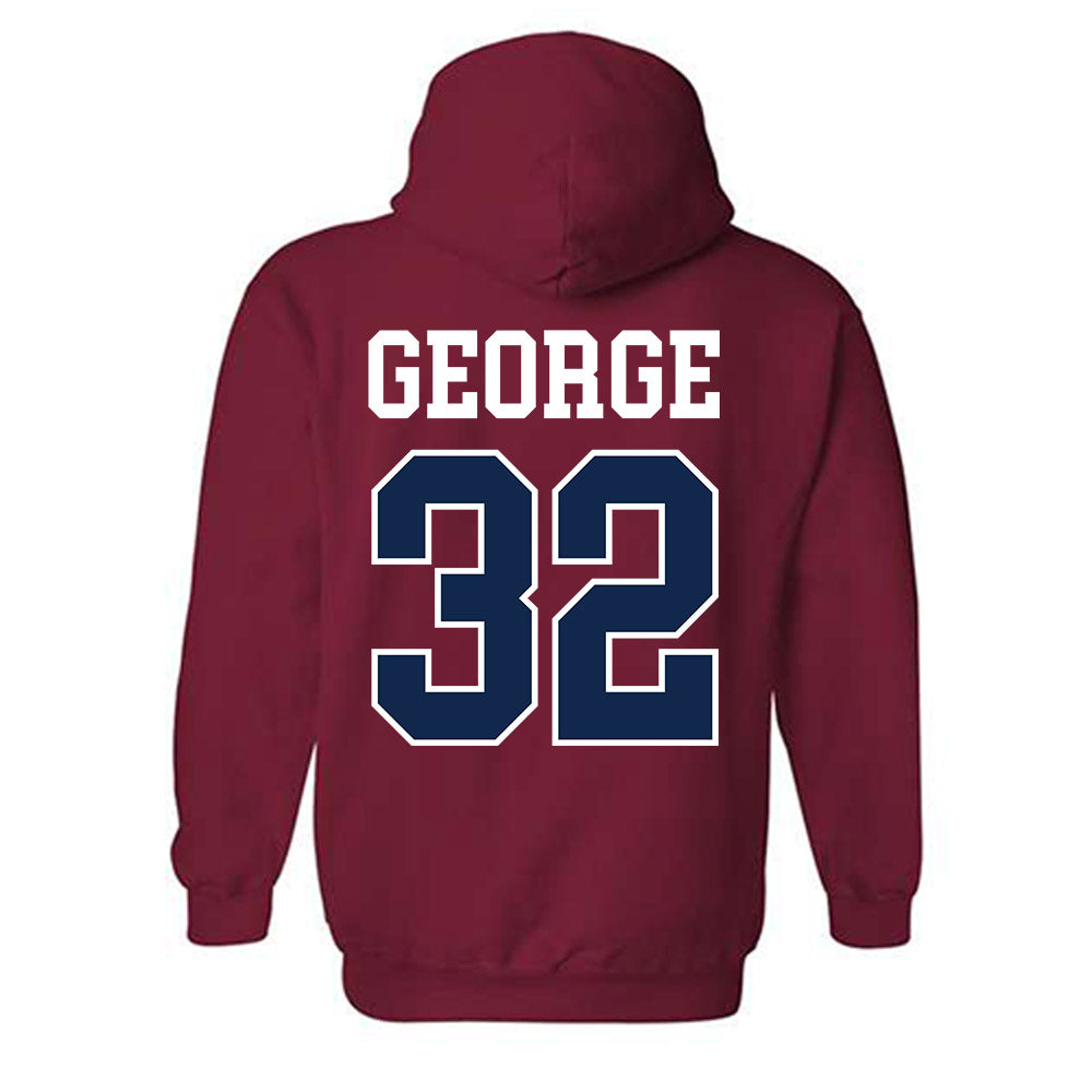 Ole Miss - NCAA Softball : Madi George - Fashion Shersey Hooded Sweatshirt-1