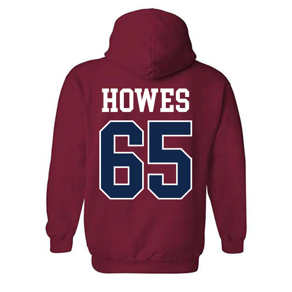 Ole Miss - NCAA Football : Connor Howes - Fashion Shersey Hooded Sweatshirt-1