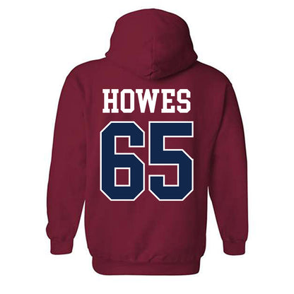 Ole Miss - NCAA Football : Connor Howes - Fashion Shersey Hooded Sweatshirt-1