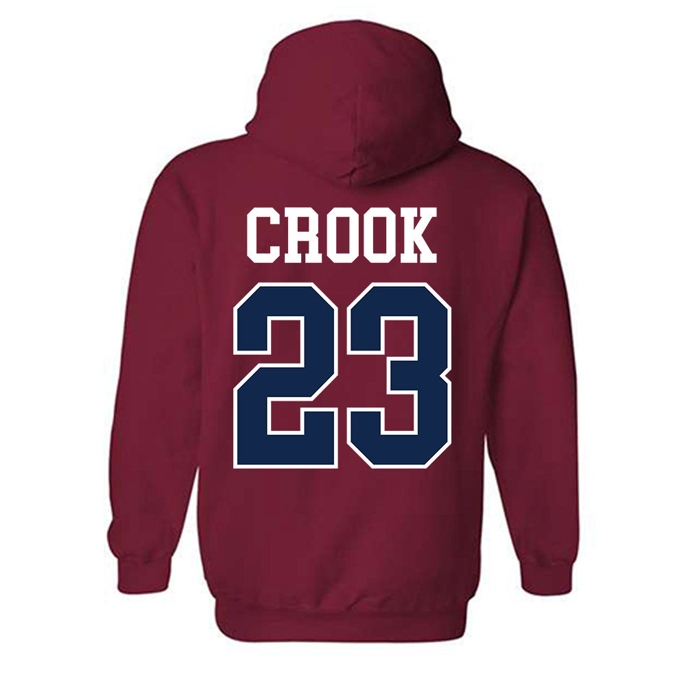 Ole Miss - NCAA Women's Volleyball : Jorda Crook - Fashion Shersey Hooded Sweatshirt-1