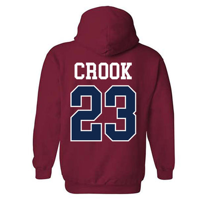 Ole Miss - NCAA Women's Volleyball : Jorda Crook - Fashion Shersey Hooded Sweatshirt-1