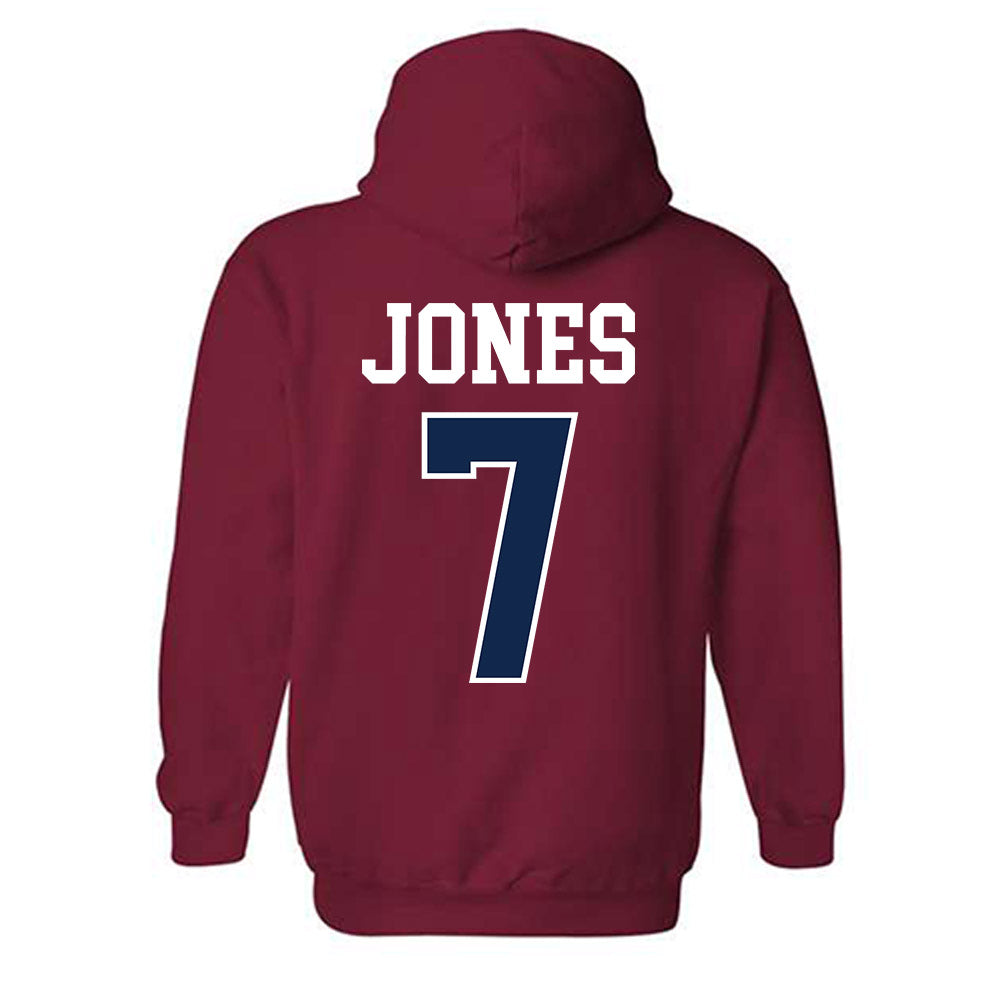 Ole Miss - NCAA Baseball : Topher Jones - Fashion Shersey Hooded Sweatshirt-1