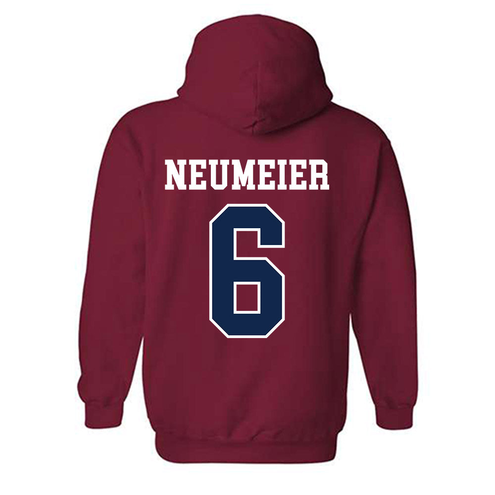 Ole Miss - NCAA Women's Soccer : Samantha Neumeier - Fashion Shersey Hooded Sweatshirt-1