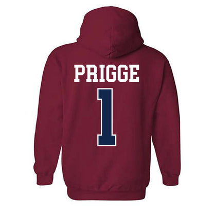 Ole Miss - NCAA Women's Soccer : Taylor Prigge - Fashion Shersey Hooded Sweatshirt-1