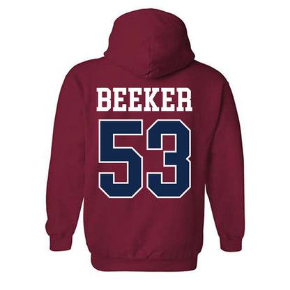 Ole Miss - NCAA Football : Ford Beeker - Fashion Shersey Hooded Sweatshirt-1