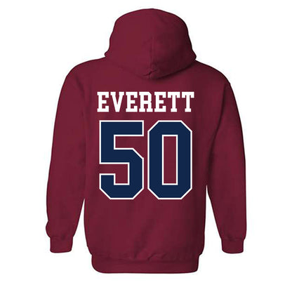Ole Miss - NCAA Football : Troy Everett - Fashion Shersey Hooded Sweatshirt-1