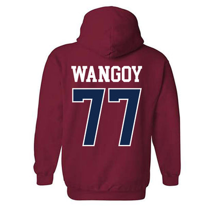 Ole Miss - NCAA Football : Enoch Wangoy - Fashion Shersey Hooded Sweatshirt-1