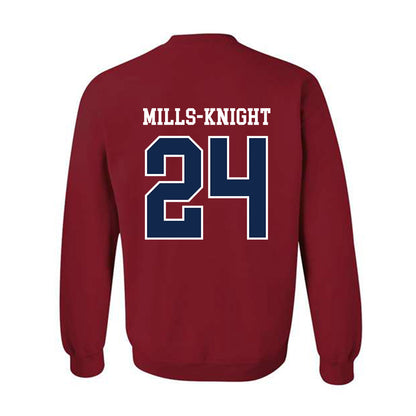 Ole Miss - NCAA Football : Shekai Mills-Knight - Fashion Shersey Crewneck Sweatshirt-1