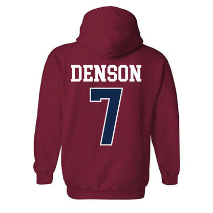 Ole Miss - NCAA Football : Sharif Denson - Fashion Shersey Hooded Sweatshirt-1