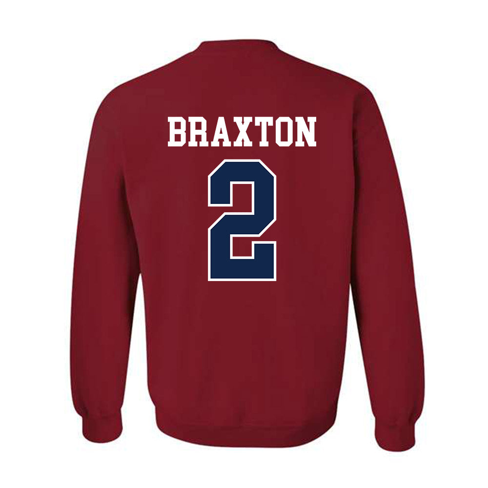 Ole Miss - NCAA Football : Jaylon Braxton - Fashion Shersey Crewneck Sweatshirt-1