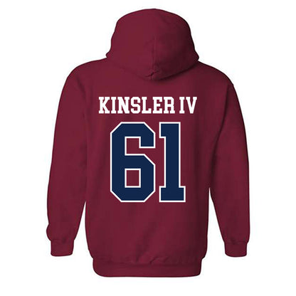 Ole Miss - NCAA Football : Tommy Kinsler IV - Fashion Shersey Hooded Sweatshirt-1