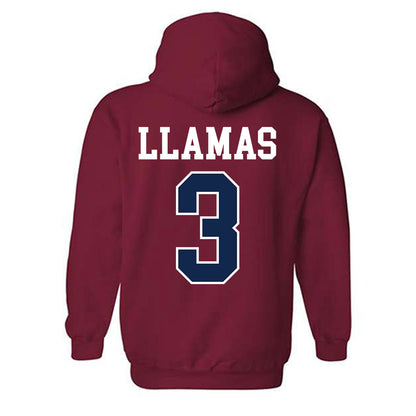 Ole Miss - NCAA Softball : Persy Llamas - Fashion Shersey Hooded Sweatshirt-1