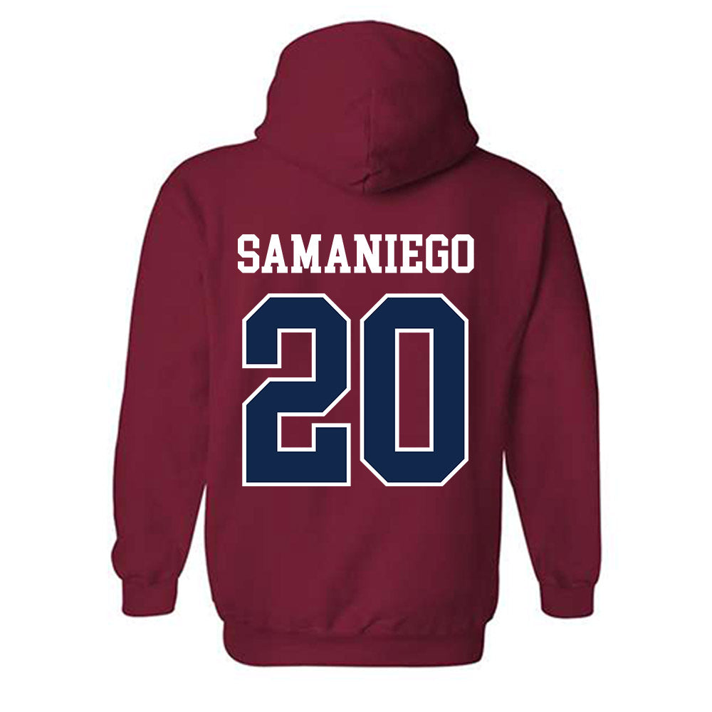 Ole Miss - NCAA Women's Volleyball : Vivianna Samaniego - Fashion Shersey Hooded Sweatshirt-1