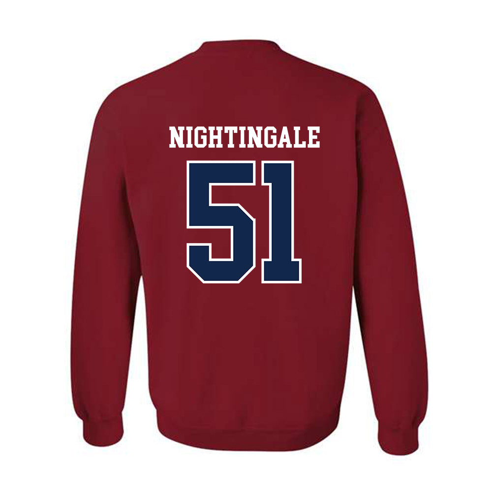 Ole Miss - NCAA Football : Trey Nightingale - Fashion Shersey Crewneck Sweatshirt-1