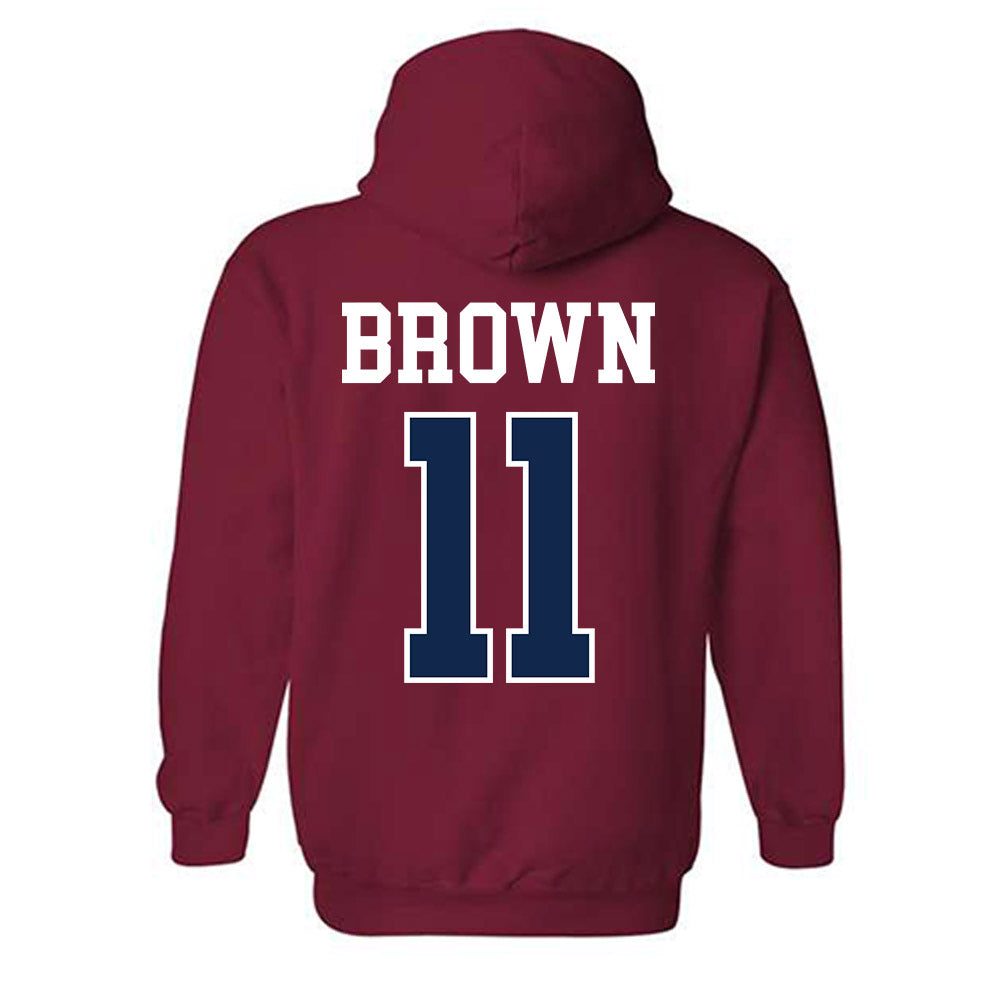 Ole Miss - NCAA Women's Soccer : Bella Leonard - Fashion Shersey Hooded Sweatshirt-1