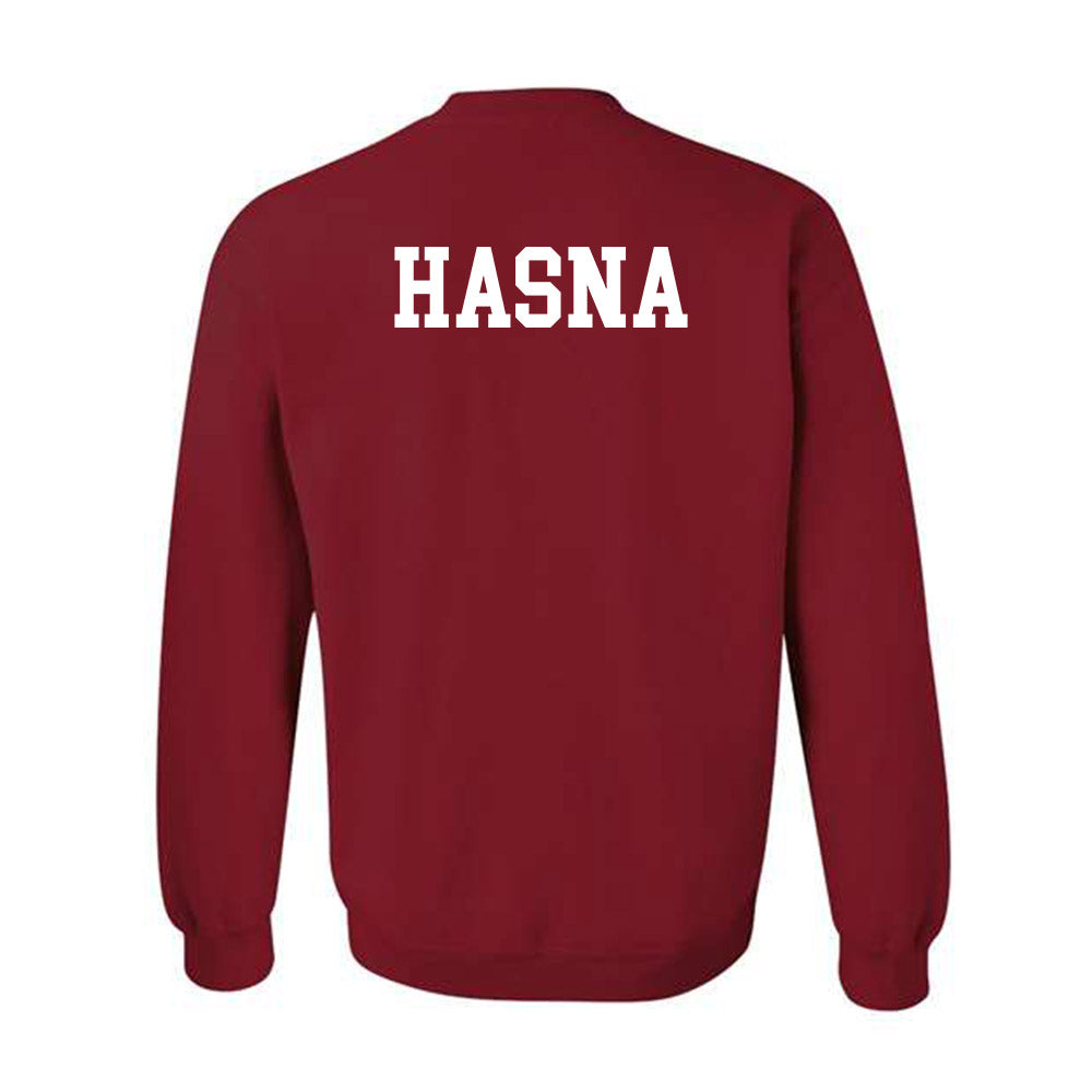 Ole Miss - NCAA Cheerleading : Faith Hasna - Fashion Shersey Crewneck Sweatshirt-1
