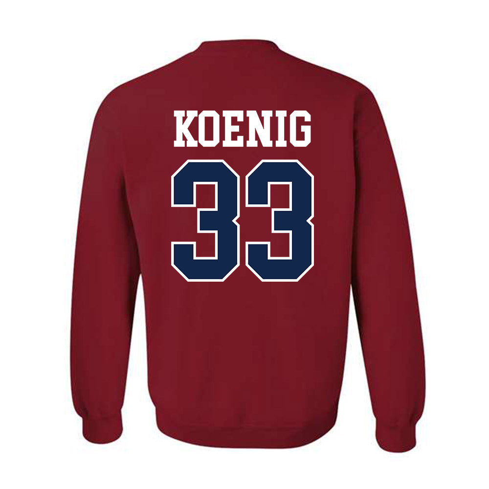 Ole Miss - NCAA Baseball : Landon Koenig - Fashion Shersey Crewneck Sweatshirt-1