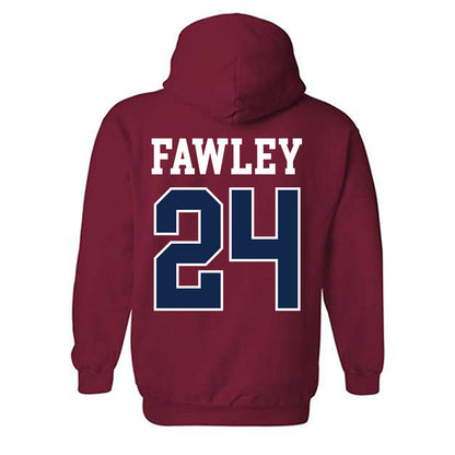 Ole Miss - NCAA Baseball : Austin Fawley - Fashion Shersey Hooded Sweatshirt-1