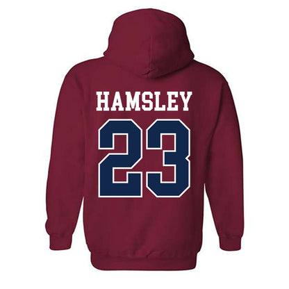 Ole Miss - NCAA Football : George Hamsley - Fashion Shersey Hooded Sweatshirt-1