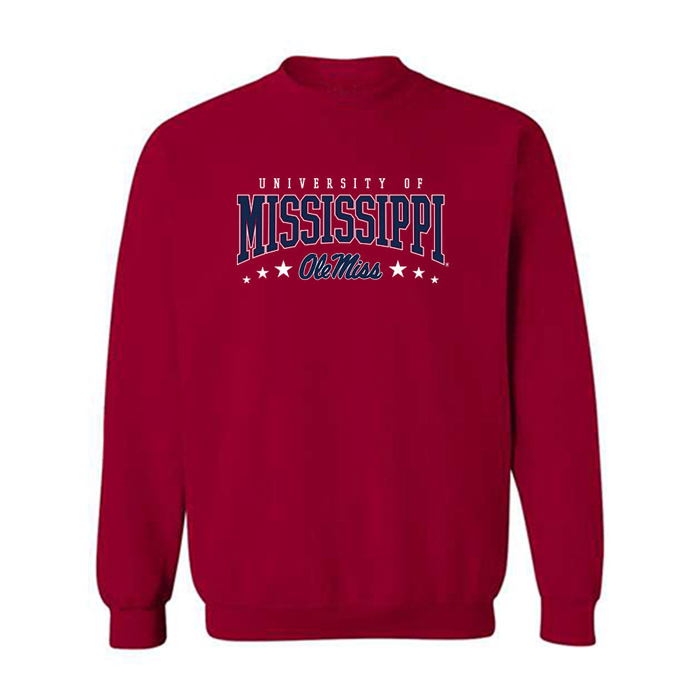 Ole Miss - NCAA Football : MJ Preston - Fashion Shersey Crewneck Sweatshirt-0