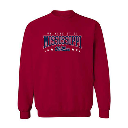 Ole Miss - NCAA Football : MJ Preston - Fashion Shersey Crewneck Sweatshirt-0