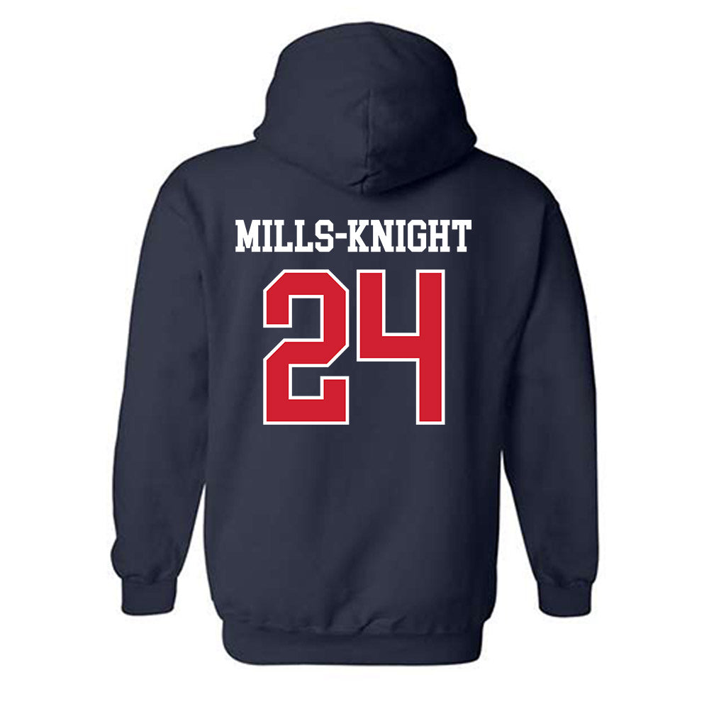 Ole Miss - NCAA Football : Shekai Mills-Knight - Classic Shersey Hooded Sweatshirt-1