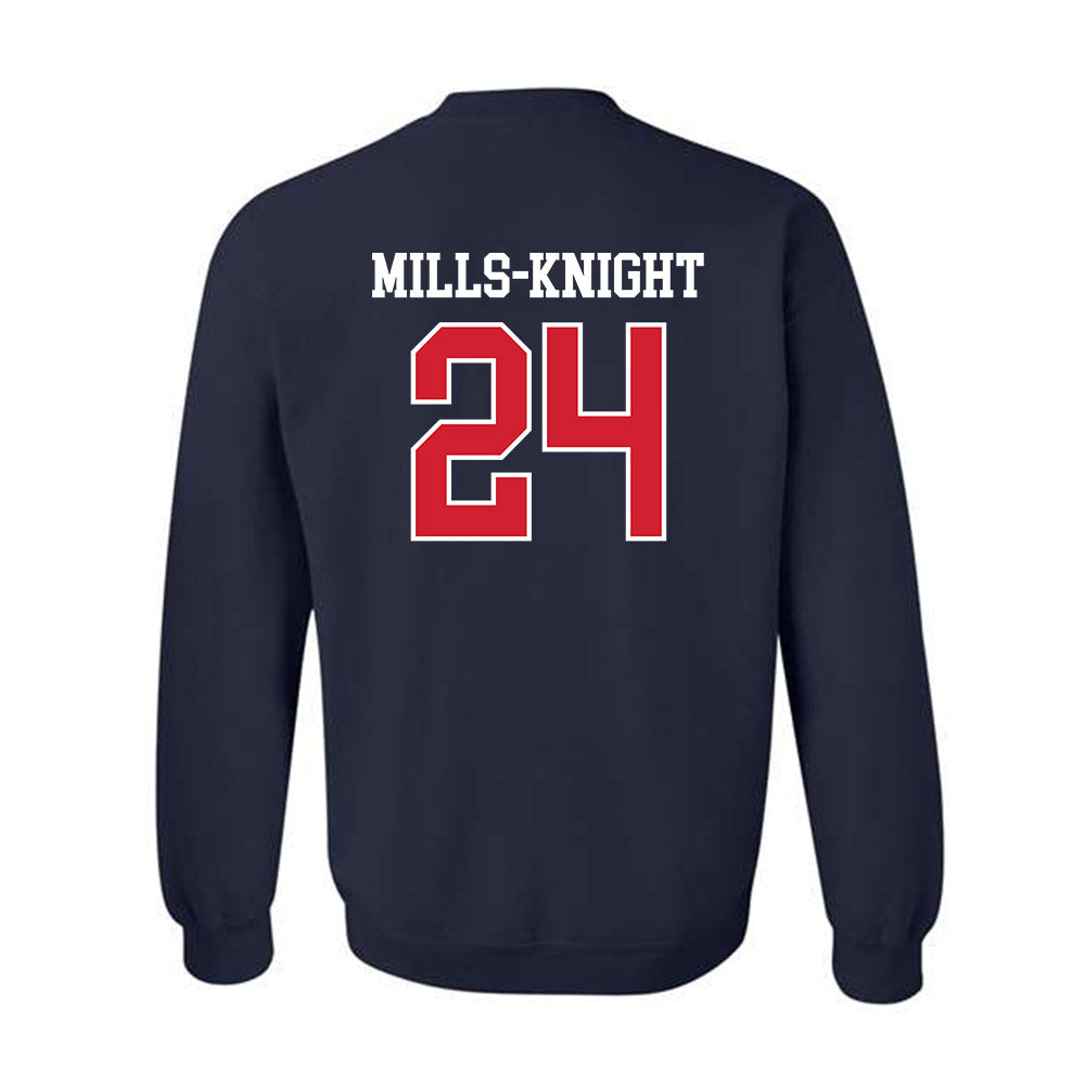 Ole Miss - NCAA Football : Shekai Mills-Knight - Classic Shersey Crewneck Sweatshirt-1