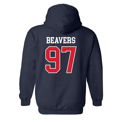 Ole Miss - NCAA Football : Kamron Beavers - Classic Shersey Hooded Sweatshirt-1