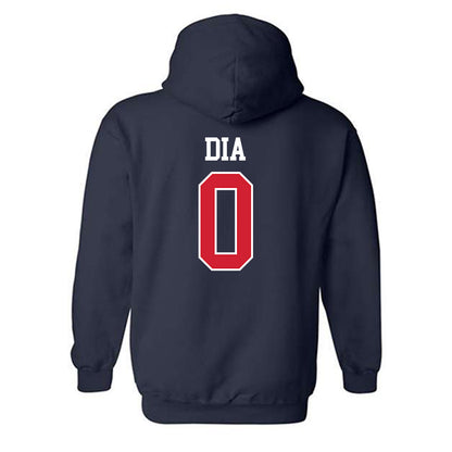 Ole Miss - NCAA Men's Basketball : Malik Dia - Classic Shersey Hooded Sweatshirt-1