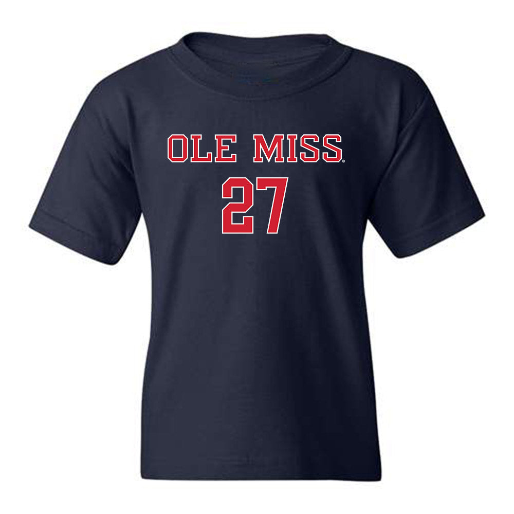 Ole Miss - NCAA Football : Pat Broomfield - Youth T-Shirt