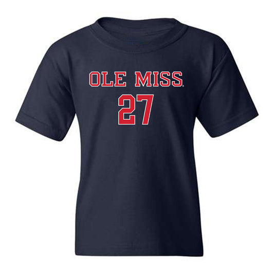 Ole Miss - NCAA Football : Pat Broomfield - Youth T-Shirt