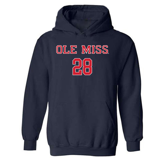 Ole Miss - NCAA Football : Joshua Dye - Classic Shersey Hooded Sweatshirt-0