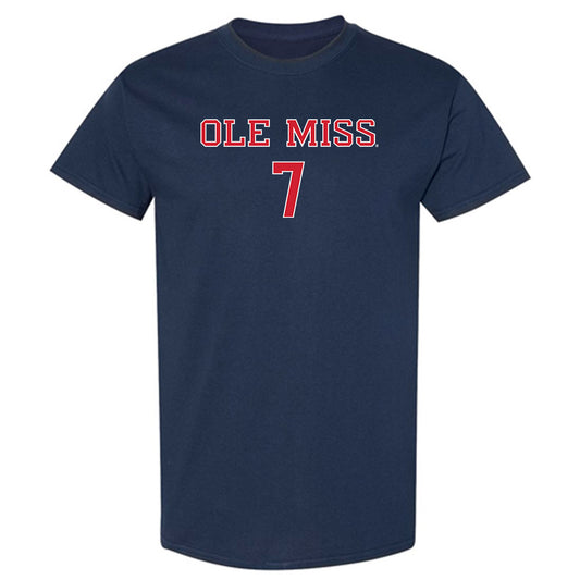 Ole Miss - NCAA Baseball : Topher Jones - Classic Shersey T-Shirt-0