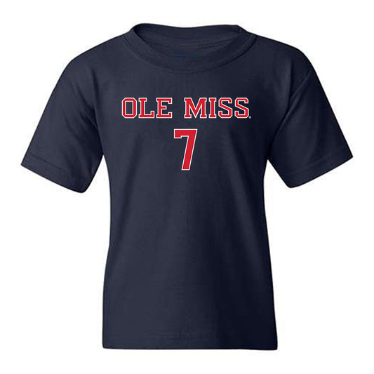 Ole Miss - NCAA Baseball : Topher Jones - Classic Shersey Youth T-Shirt-0