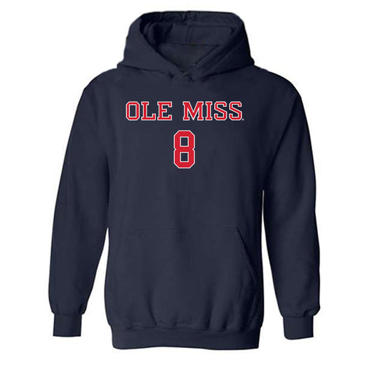 Ole Miss - NCAA Women's Volleyball : Caroline Ellis - Classic Shersey Hooded Sweatshirt-0