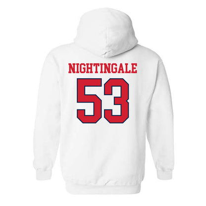 Ole Miss - NCAA Football : Trey Nightingale - Fashion Shersey Hooded Sweatshirt-1