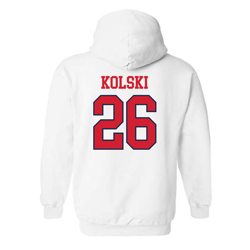 Ole Miss - NCAA Women's Soccer : Allison Kolski - Fashion Shersey Hooded Sweatshirt-1