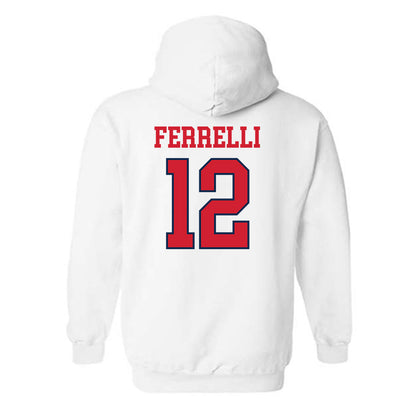 Ole Miss - NCAA Football : Luke Ferrelli - Fashion Shersey Hooded Sweatshirt-1