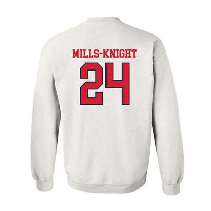 Ole Miss - NCAA Football : Shekai Mills-Knight - Fashion Shersey Crewneck Sweatshirt-1