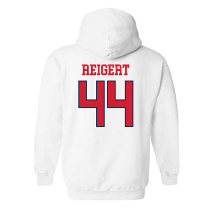 Ole Miss - NCAA Baseball : Jake Reigert - Fashion Shersey Hooded Sweatshirt-1