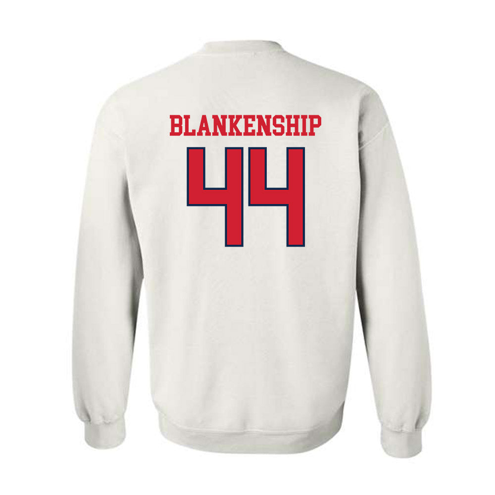 Ole Miss - NCAA Football : Caleb Blankenship - Fashion Shersey Crewneck Sweatshirt-1